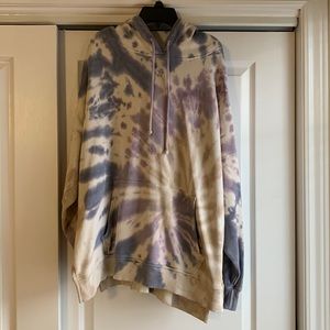 Oversized Tye-Dye American Eagle Hoodie